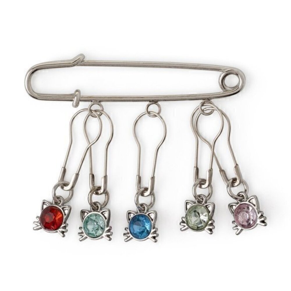 Cat Stitch Markers Knitting Crochet Gifts for Knitters Metal Cat Set Accessories